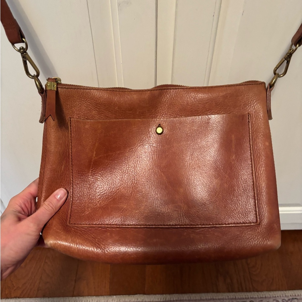 Madewell Tan Leather Crossbody Bag